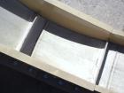 Used Plastic Process Equipment Fixed Incline Belt Conveyor, Model FIC-12, Carbon Steel. 10’’ Wide x 48’’ long bottom horizontal section x 68’’ long inclined section rubber belt with 17’’ long pockets...