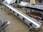 Used SIM Fabricators Incline Belt Conveyor. Plastic belt 12