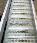 Used SIM Fabricators Incline Belt Conveyor. Plastic belt 12