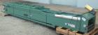 Used Titan Industries Pleated Belt Conveyor, model 304, carbon steel. 24’’ Wide x 208’’ long rubber belt with 11-1/2’’ long pockets with 2-1/2’’ tall pleats. 180’’ Long section of Lexan sheet top cov...