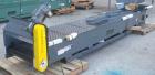 Used Titan Industries Pleated Belt Conveyor, model 304, carbon steel. 24’’ Wide x 177’’ long rubber belt with 11-1/2’’ long pockets with 2-1/2’’ tall pleats. 148’’ Long section of Lexan sheet top cov...