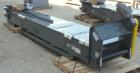 Used Titan Industries Pleated Belt Conveyor, model 304, carbon steel. 24’’ Wide x 177’’ long rubber belt with 11-1/2’’ long pockets with 2-1/2’’ tall pleats. 148’’ Long section of Lexan sheet top cov...