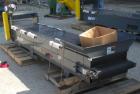 Used Titan Industries Pleated Belt Conveyor, model 304, carbon steel. 24’’ Wide x 118’’ long rubber belt with 11-1/2’’ long pockets with 2-1/2’’ tall pleats. 88’’ Long section of Lexan sheet top cove...