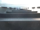 Used Titan Industries Pleated Belt Conveyor, model 304, carbon steel. 24’’ Wide x 118’’ long rubber belt with 11-1/2’’ long pockets with 2-1/2’’ tall pleats. 88’’ Long section of Lexan sheet top cove...