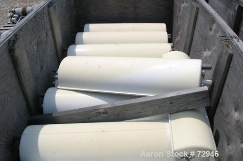 USED:Allen Machinery bucket conveyor, model BED42910.  Rated 36    buckets a minute (3) 304 stainless steel horizontal sections approx36" wide x 48" long vibratory discharge conveyors. Includes plast...