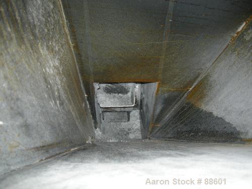 USED: American Bulk Conveying bucket elevator, model G4, carbon steel. 5-1/2" wide x 4" long x 4" deep cast iron buckets on approximate 12" centers, driven by a 1 hp, 3/60/208-230/460 volt, 1725 rpm ...