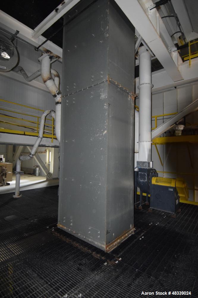Used KWS Bucket Elevator, Model 37X55-1/2 NC, Carbon Steel. 70’ Shaft centers, capable of 160 tons per hour of Trona Ore at 85 pounds per cubic foot, operating capacity 80 short tons per hour. Dimens...