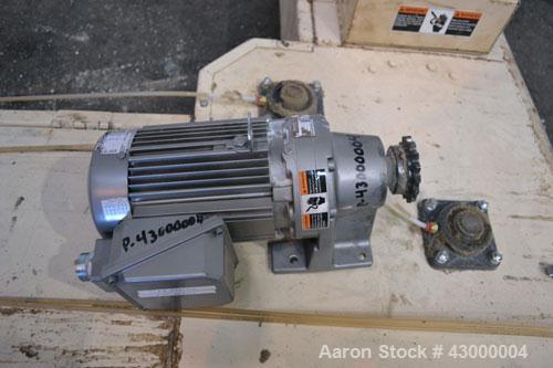 Used RBM Conveyor Systems Bucket Elevator, Model S100-6SW-DC, Carbon Steel. Standard S design. Approximately 240 cubic feet an hour capacity.  0.82 Liter plastic bucket volume, 6 wide x 4-1/2 long x ...