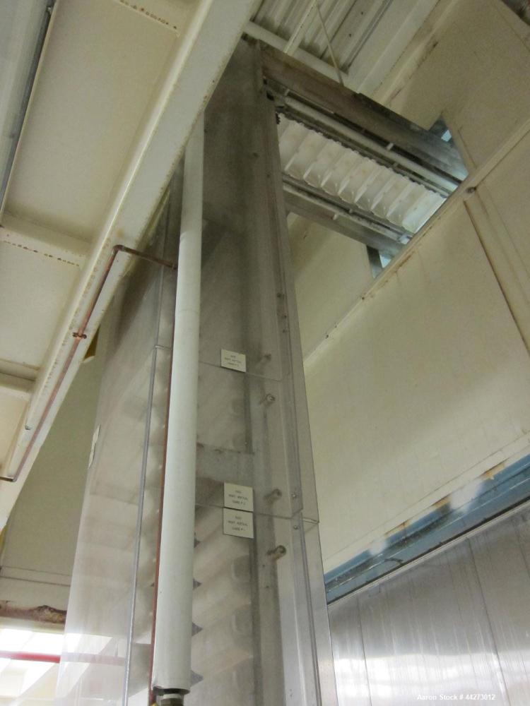 Used Smalley Buket Elevator with Carbon Steel Frame Approximate 17 ft Discharge Height