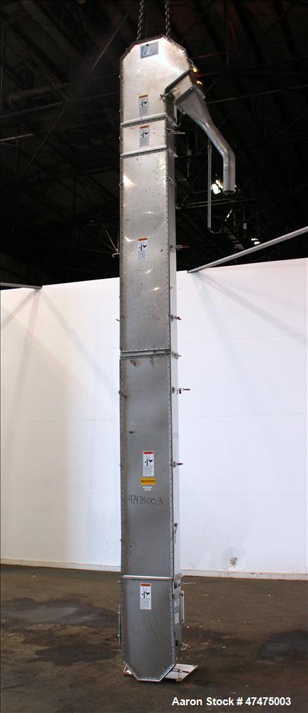 Used Universal Industries Vertical Bucket Elevator, Model SC