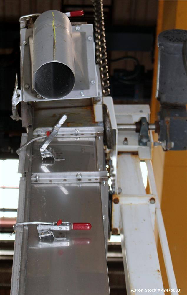 Used Universal Industries Vertical Bucket Elevator, Model SC