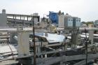 USED:Allen Machinery bucket conveyor, model BED42910.  Rated 36    buckets a minute (3) 304 stainless steel horizontal sections approx36