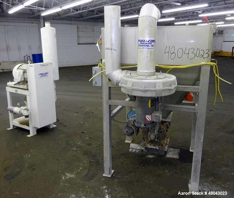 Used- Pneumatic Conveying Inc. Bag Dump Hopper, 304 Stainless Steel.