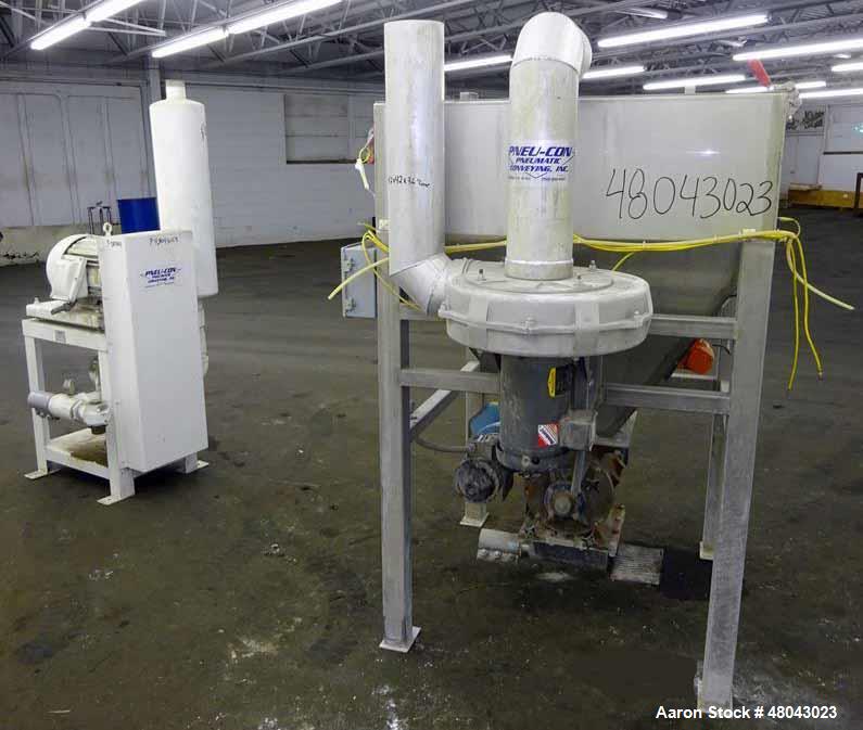 Used Pneumatic Conveying Inc. Bag Dump Hopper, 304 Stainless Steel.