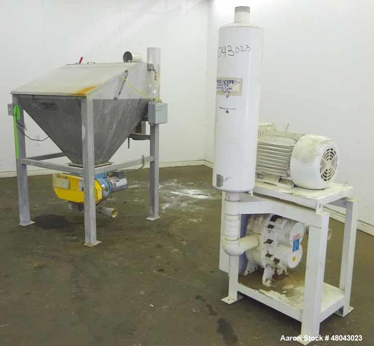 Used- Pneumatic Conveying Inc. Bag Dump Hopper, 304 Stainless Steel.