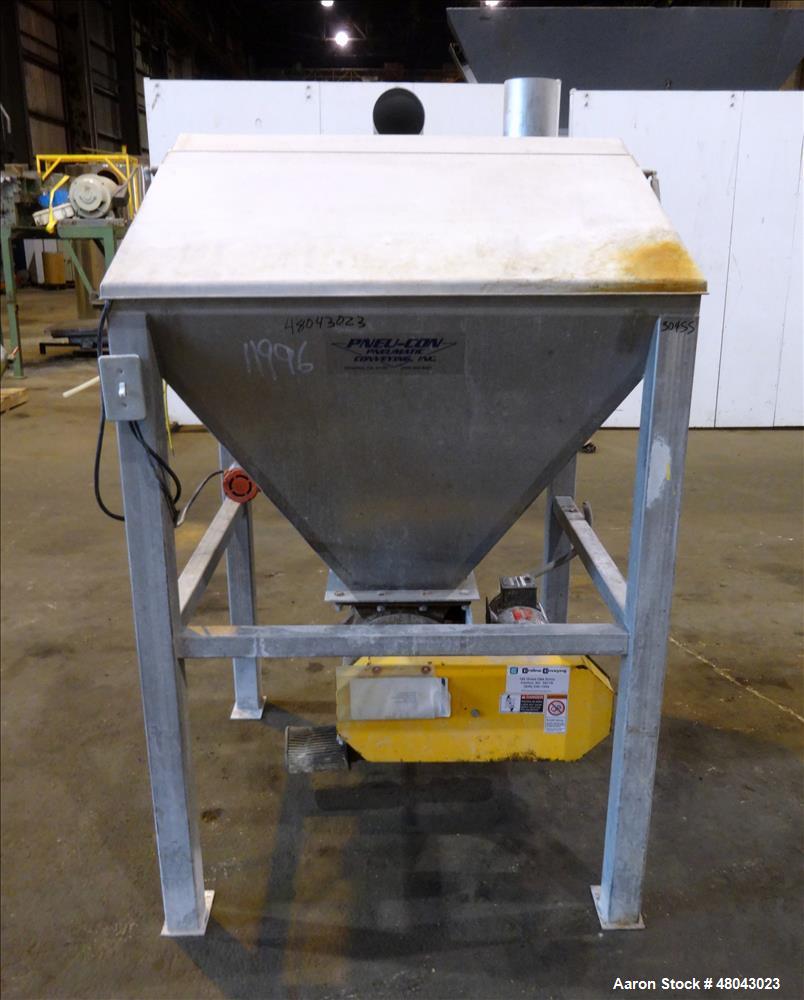 Used Pneumatic Conveying Inc. Bag Dump Hopper, 304 Stainless Steel.