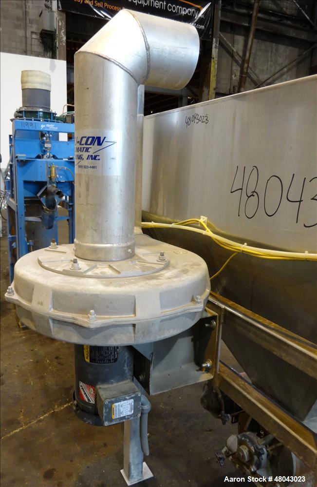 Used Pneumatic Conveying Inc. Bag Dump Hopper, 304 Stainless Steel.