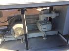 Unused- AZO Pneumatic Conveyor. Skid mounted. Includes: hopper, filters, blower, electric motor, rotary airlock, soundproof enclosure, control box, stainless steel plumbing. Max blower vacuum suction...
