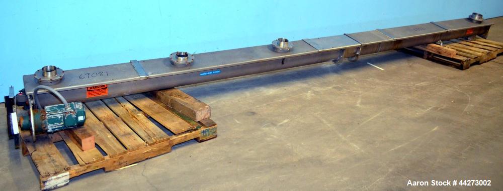 Used Stainless Steel Horizontal Screw Conveyor