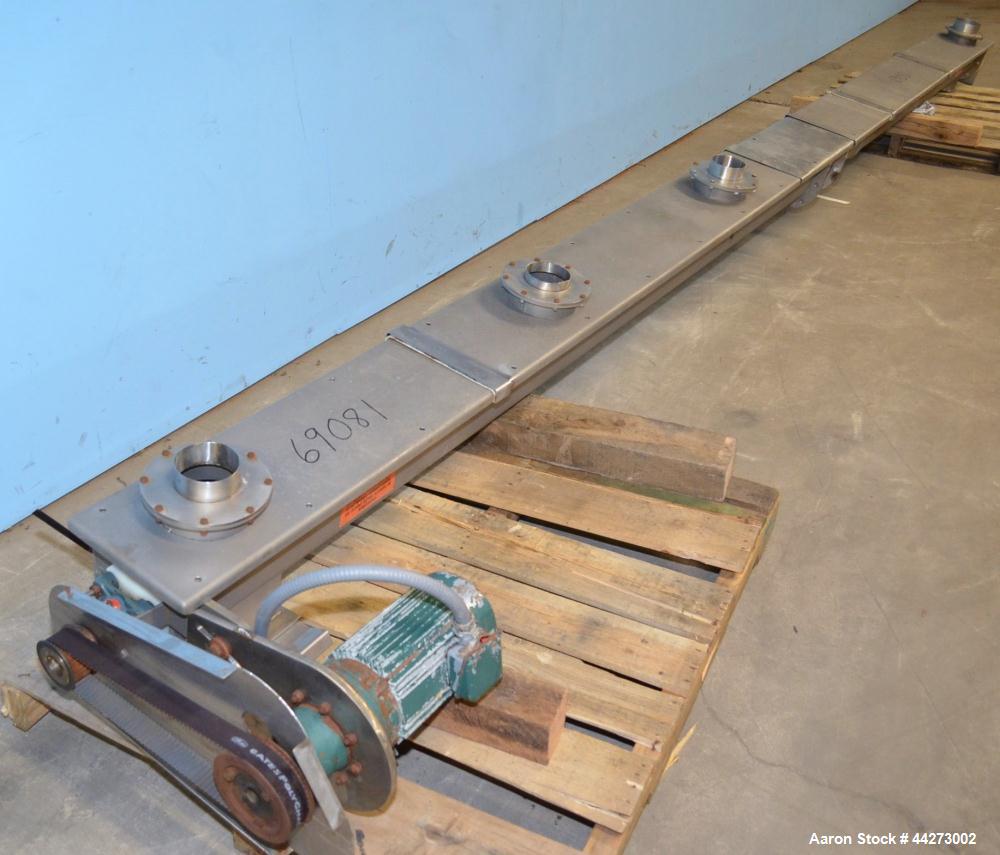 Used Stainless Steel Horizontal Screw Conveyor