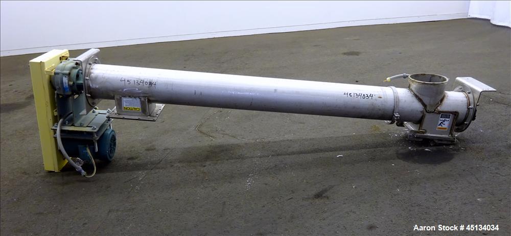 Used Screw conveyor, 304 Stainless Steel.