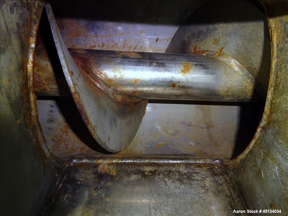 Used Screw conveyor, 304 Stainless Steel.