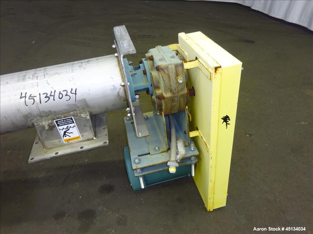 Used Screw conveyor, 304 Stainless Steel.