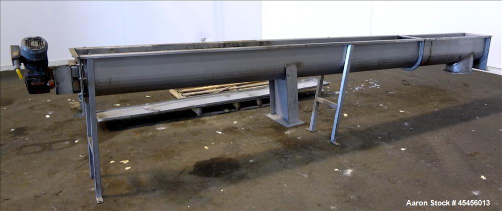 Used- 10" Stainless Steel Auger Conveyor