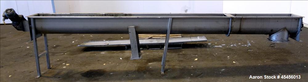 Used 10" Stainless Steel Auger Conveyor