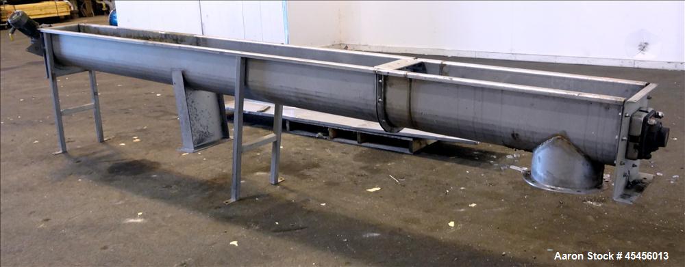 Used 10" Stainless Steel Auger Conveyor