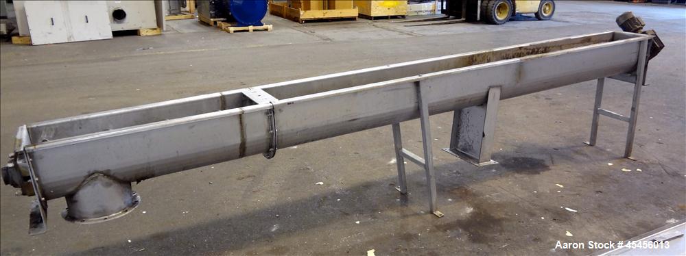 Used- 10" Stainless Steel Auger Conveyor