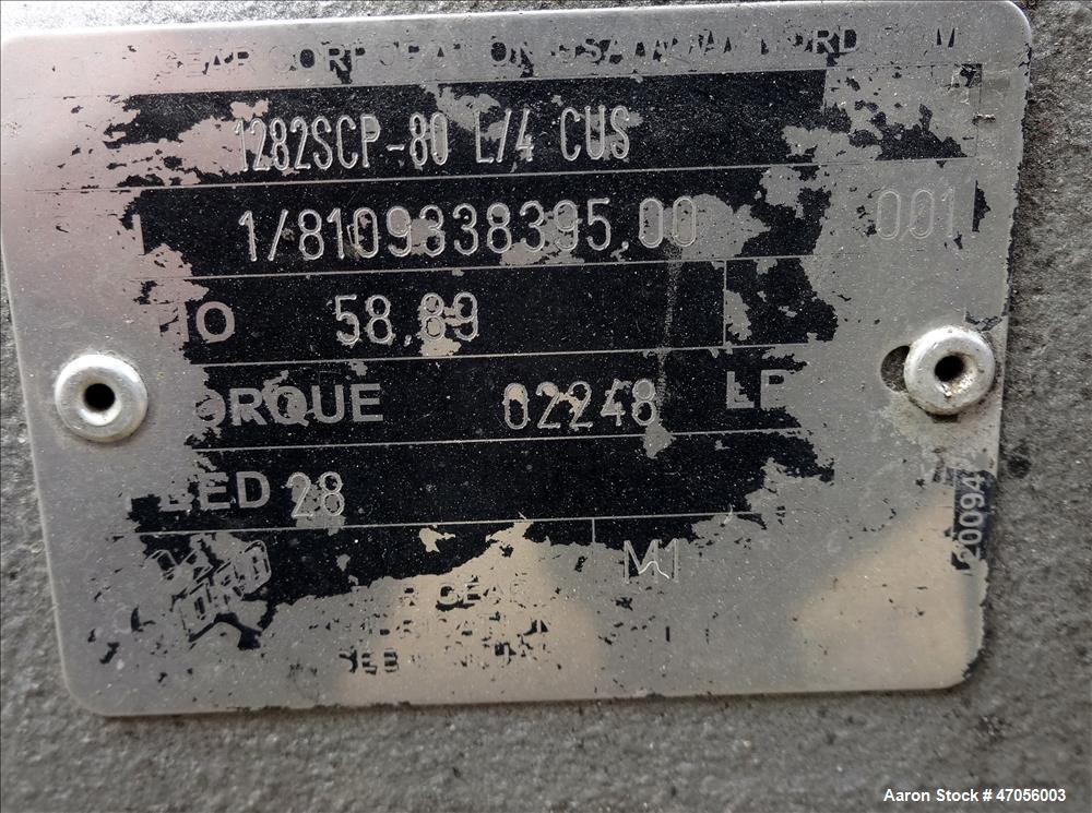 Used Screw Conveyor/Continuous Mixer, 304 Stainless Steel, Horizontal.