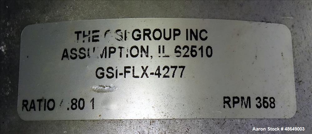 Used Incline Screw Conveyor, Carbon Steel.