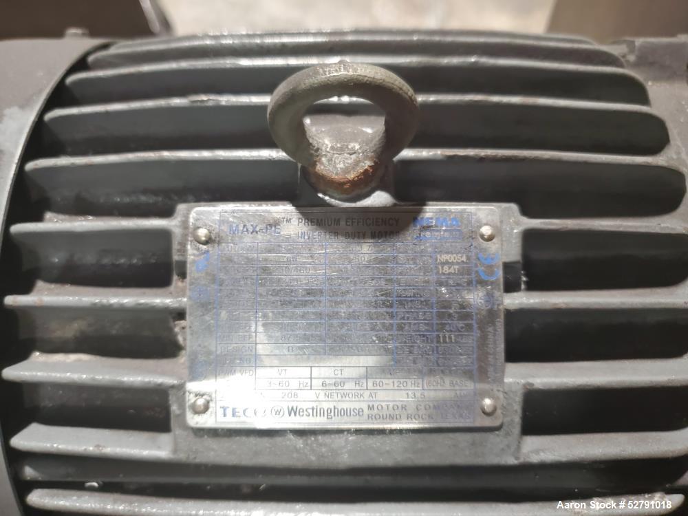 Dosing Feed Hopper – 85 cu ft Capacity, 10” Auger, 3 HP Motor (Used)