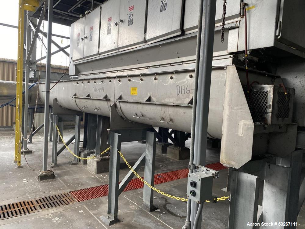 Used Thomas & Muller Stainless Steel Screw Conveyor – 24" x 26'-4", 10 HP, Built 2012