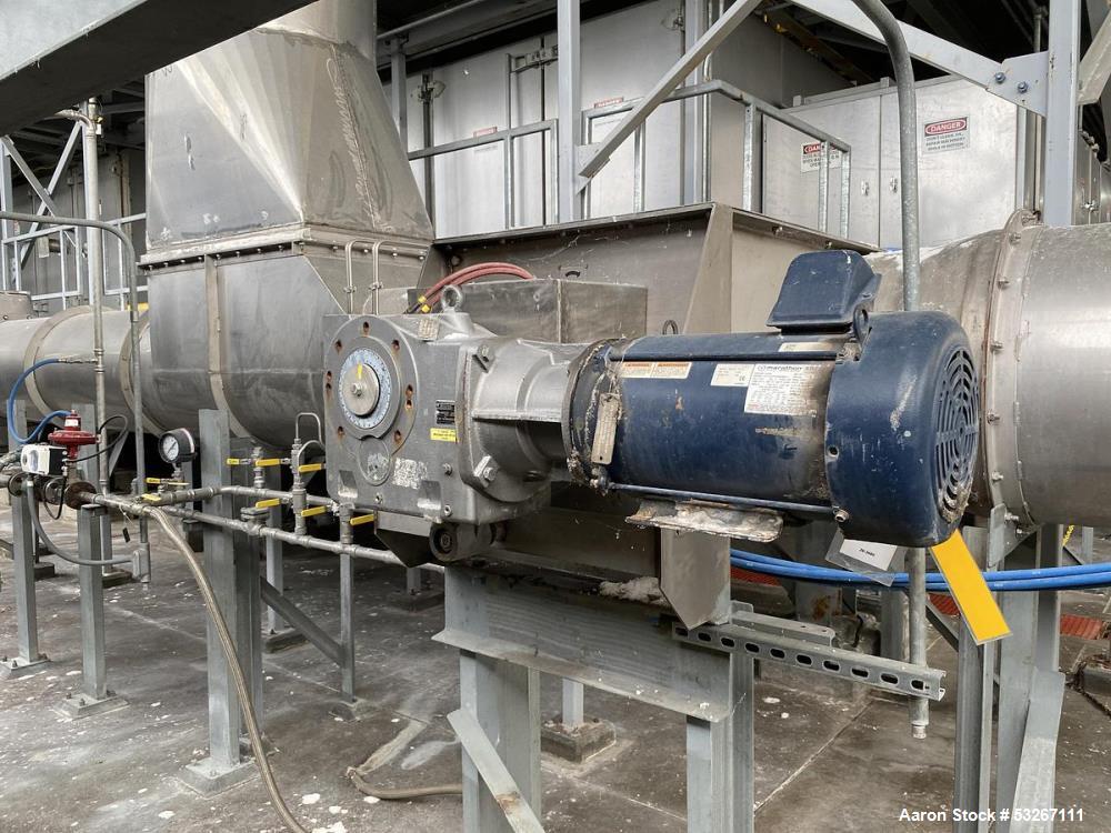Used Thomas & Muller Stainless Steel Screw Conveyor – 24" x 26'-4", 10 HP, Built 2012