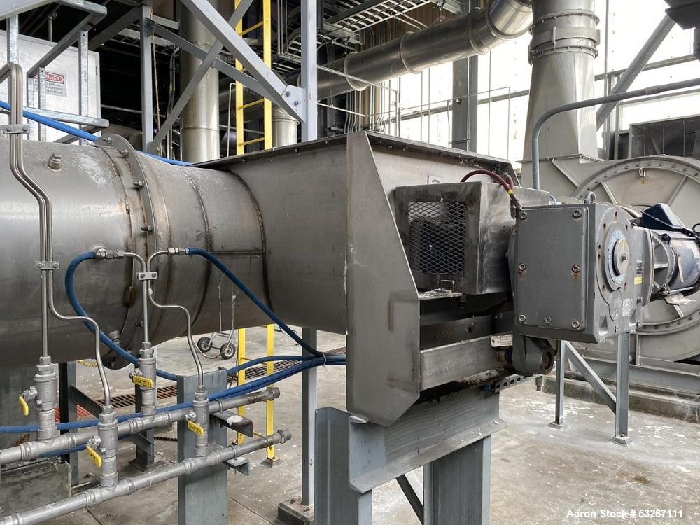 Used Thomas & Muller Stainless Steel Screw Conveyor – 24" x 26'-4", 10 HP, Built 2012