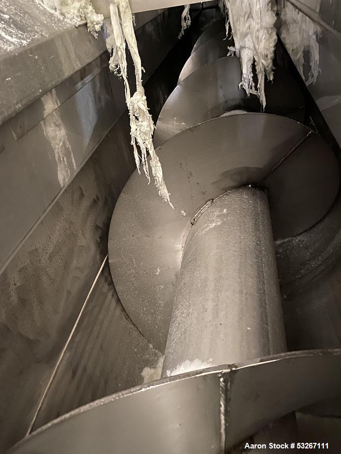 Used Thomas & Muller Stainless Steel Screw Conveyor – 24" x 26'-4", 10 HP, Built 2012