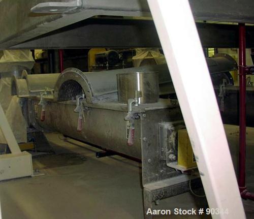 Unused-USED: Screw conveyor 9" diameter x 67" long. 1.5 hp/46 rpm, counter-clockwise.