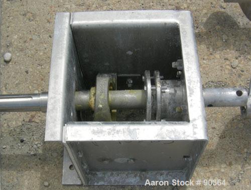 Unused-USED: Screw conveyor 9" diameter x 6' long. 3 hp/43 rpm, clockwise.