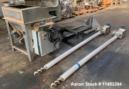 Used AMS Twin Flexible Auger Feeder, Model TFA-800