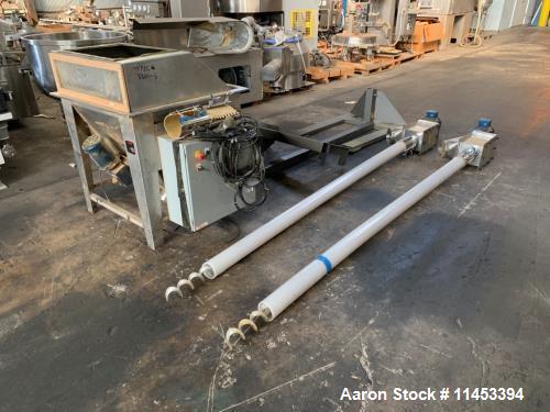 Used- AMS Twin Flexible Auger Feeder, Model TFA-800