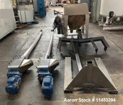 Used AMS Twin Flexible Auger Feeder, Model TFA-800