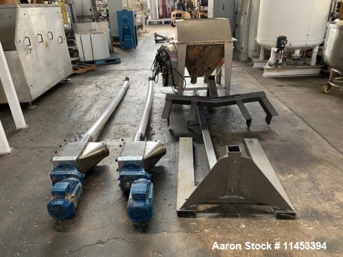Used AMS Twin Flexible Auger Feeder, Model TFA-800