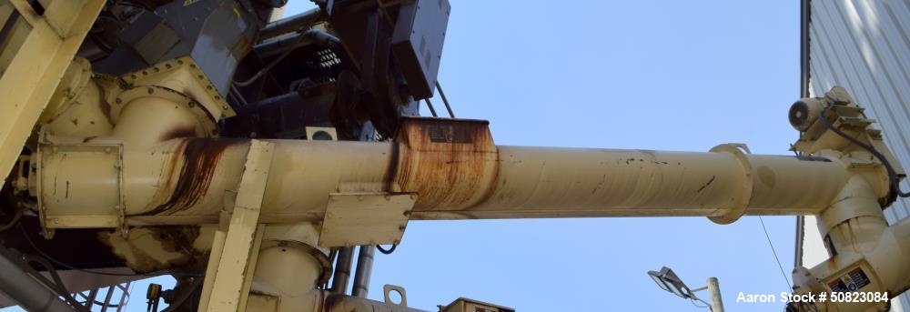Used Astec Enclosed Tube Screw Conveyor, Carbon Steel. Approximate 12" diameter x 13' long with motor and reducer.