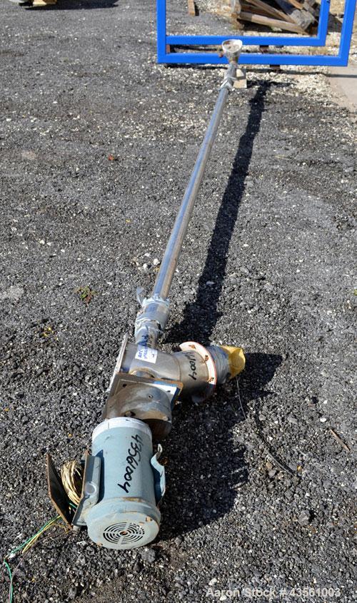 Used AFC Spiralfeeder Enclosed Tube Screw Conveyor, Model 25F (hd), 304 Stainless Steel. Approximate 2-1/2” diameter x 188” long helix. End feed and discharge. Driven by a 2hp, 3/60/230/460 volt, 172...