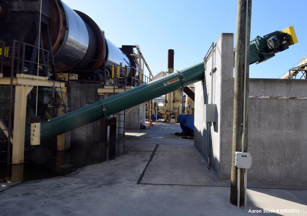 Used Continental Enclosed Tube Inclined Screw Conveyor