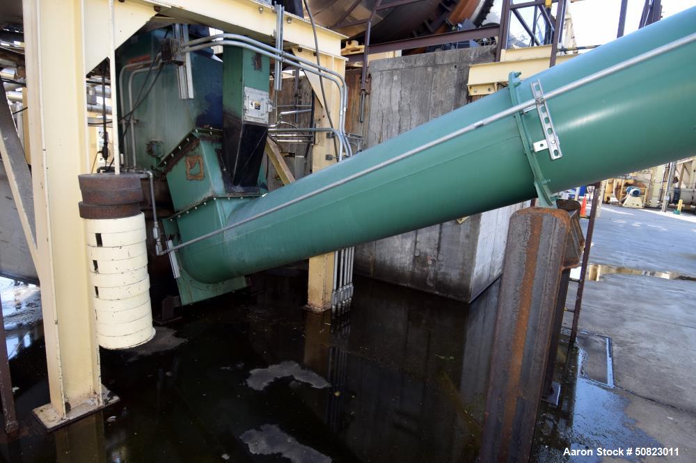 Used Continental Enclosed Tube Inclined Screw Conveyor