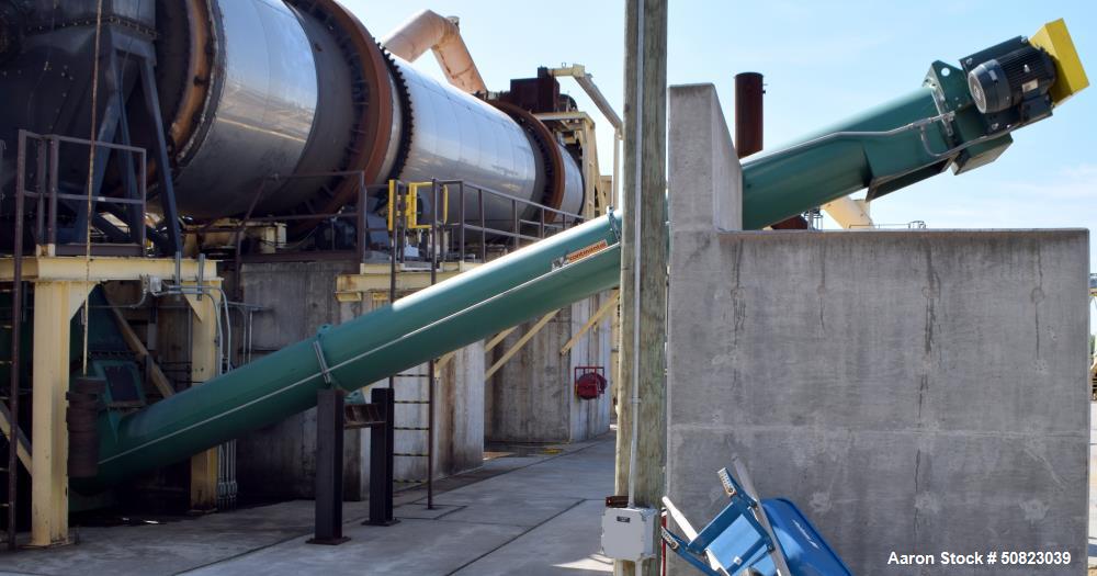 Used Continental Enclosed Tube Inclined Screw Conveyor