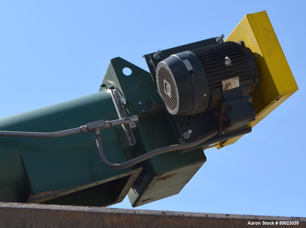 Used Continental Enclosed Tube Inclined Screw Conveyor